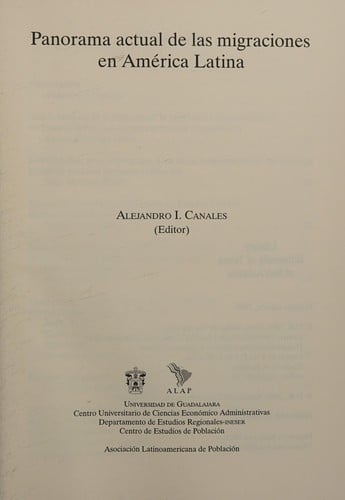 Panorama actual de las migraciones en América Latina
