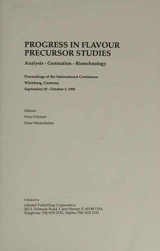 Progress in flavour precursor studies