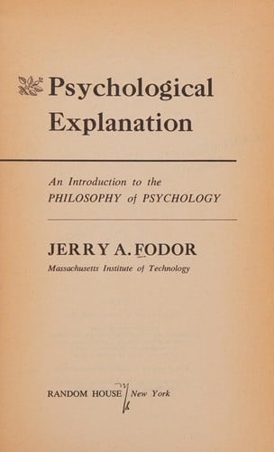 Psychological explanation