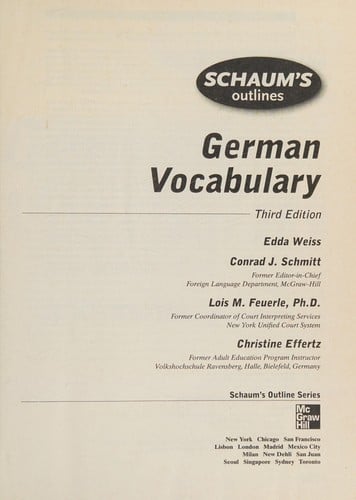 Schaum's outlines