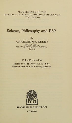 Science, philosophy, and ESP