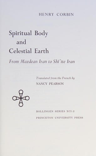 Spiritual body and celestial Earth