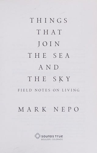 Things that join the sea and the sky