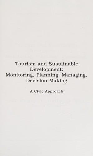 Tourism and sustainable development