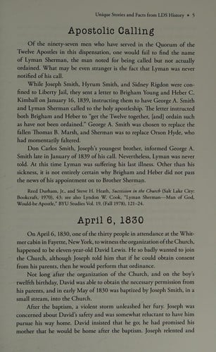 Unique stories from LDS history