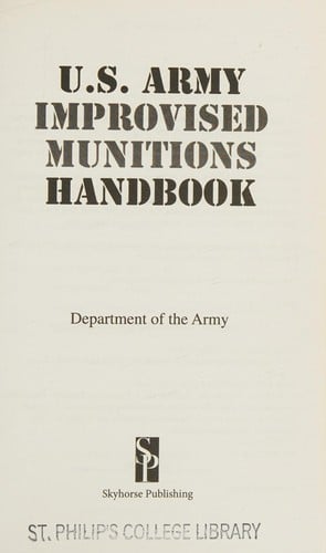 U.S Army improvised munitions handbook