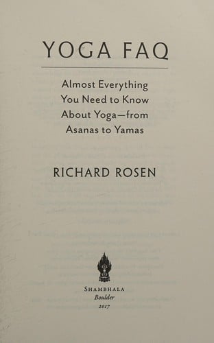 Yoga FAQ