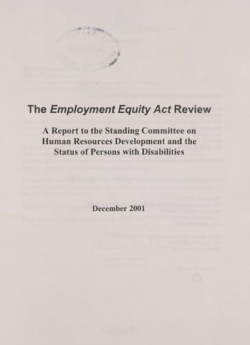 The Employment Equity Act review