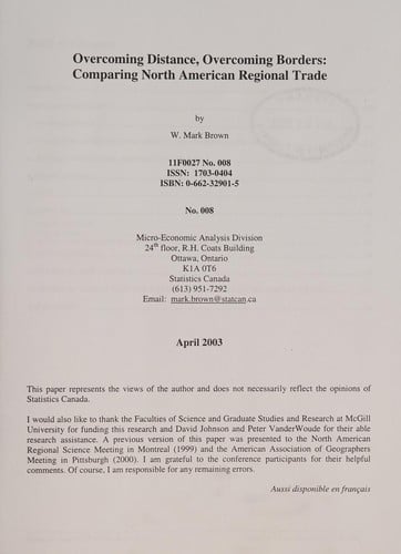 Overcoming distance, overcoming borders