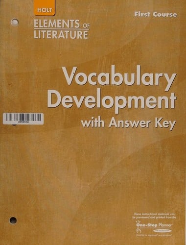 Vocabulary Development with Answer Key