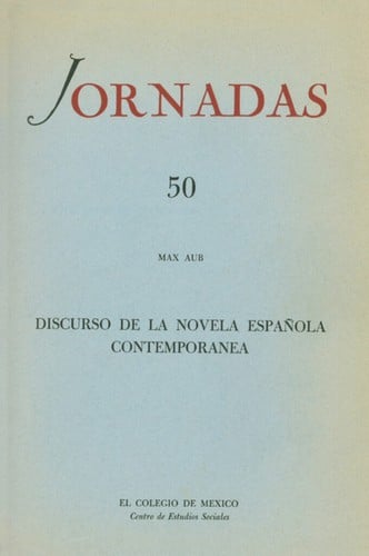 Discurso de la novela española contemporánea