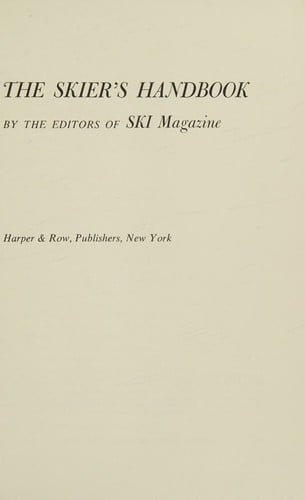 The skier's handbook