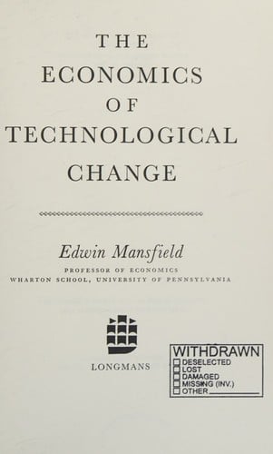 The economics of technological change