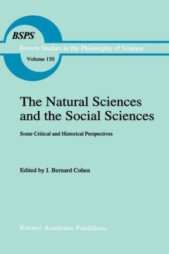 The Natural sciences and the social sciences
