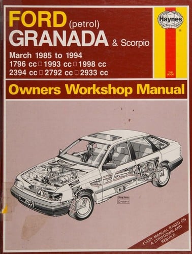 Ford Granada & Scorpio owner's workshop manual