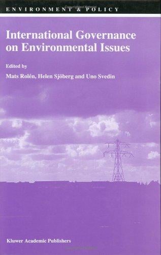 International governance on environmental issues