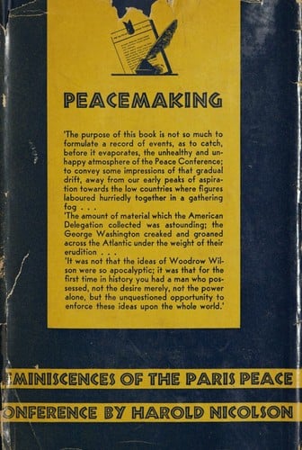 Peacemaking, 1919, being reminiscences of the Paris peace conference