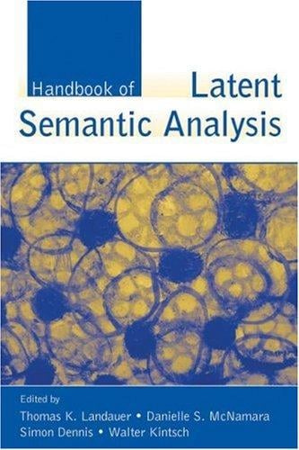 Handbook of latent semantic analysis