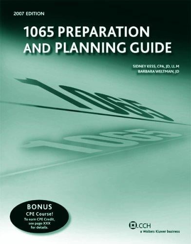 1065 Preparation and Planning Guide (2007) (Preparation and Planning)