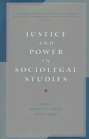 Justice and power in sociolegal studies