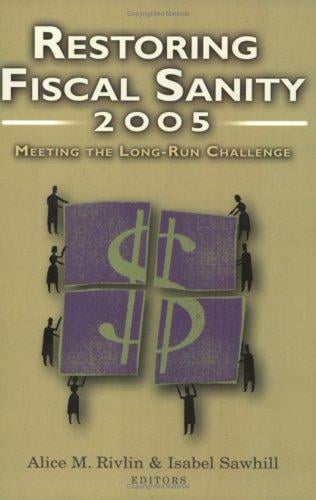 Restoring fiscal sanity, 2005