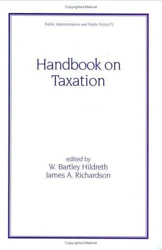 Handbook on taxation