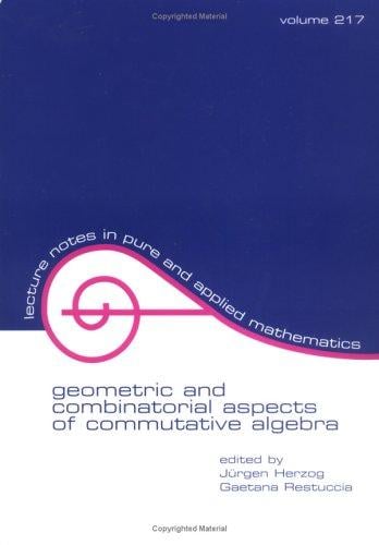 Geometric and combinatorial aspects of commutative algebra