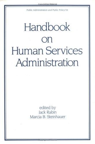 Handbook on human services administration
