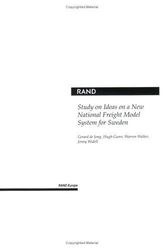 Study on ideas on a new national freight model system for Sweden