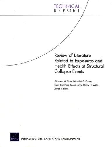 Review of literature related to exposures and health effects at structural collapse events