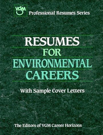 Resumes for environmental careers