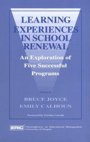 Learning experiences in school renewal