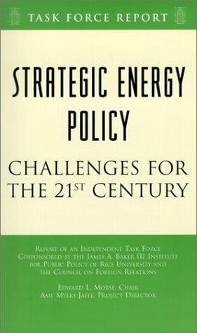 Strategic energy policy