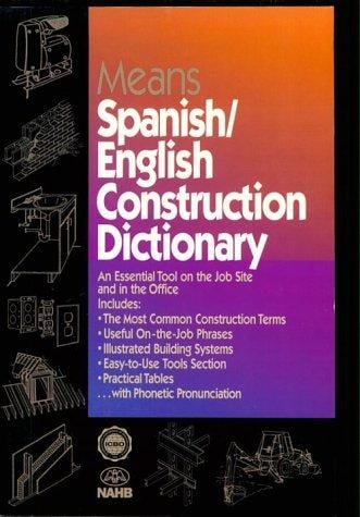 Means Spanish/English construction dictionary
