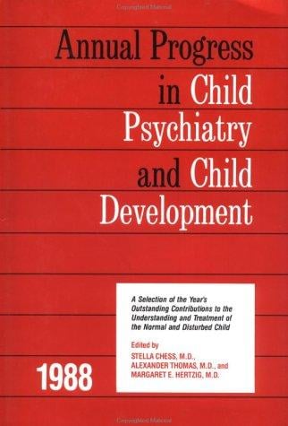 Annual progress in child psychiatry and child development, 1988