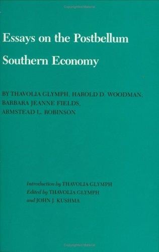 Essays on the postbellum southern economy