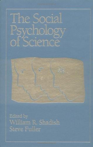 The Social psychology of science