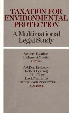 Taxation for environmental protection