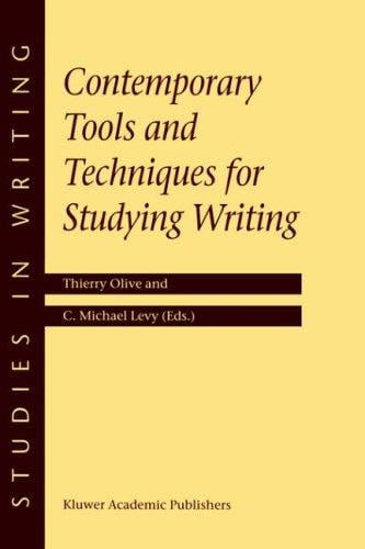 Contemporary tools and techniques for studying writing