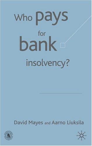 Who pays for bank insolvency?