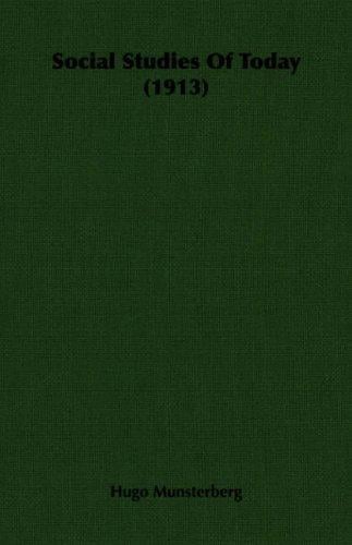Social Studies Of Today (1913)