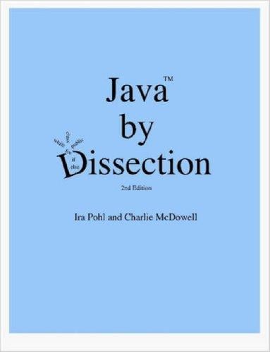 Java by dissection
