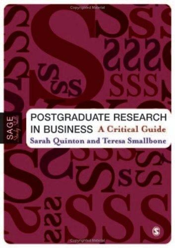 Postgraduate research in business