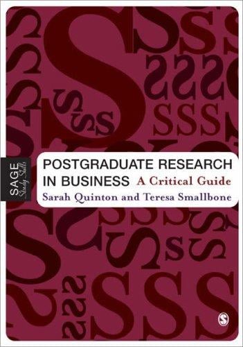 Postgraduate research in business