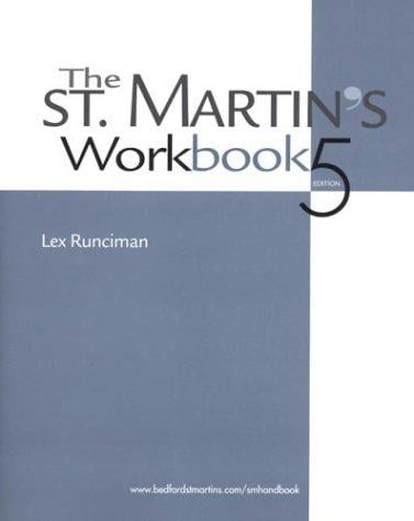 The St. Martin's workbook