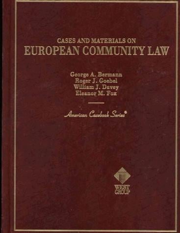Cases and materials on European Community law