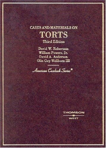 Cases and materials on torts