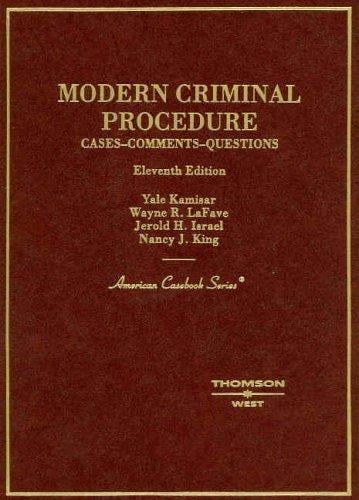 Modern criminal procedure