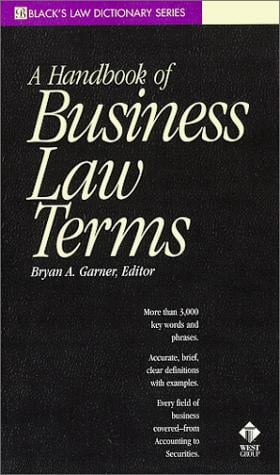 A handbook of business law terms