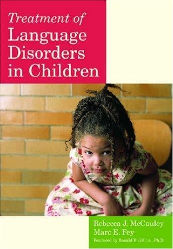 Treatment of language disorders in children